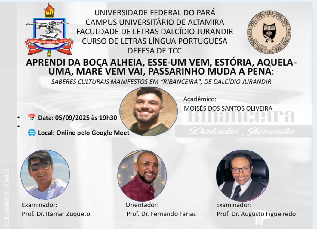 Defesa de TCC - Moisés, Letras UFPA